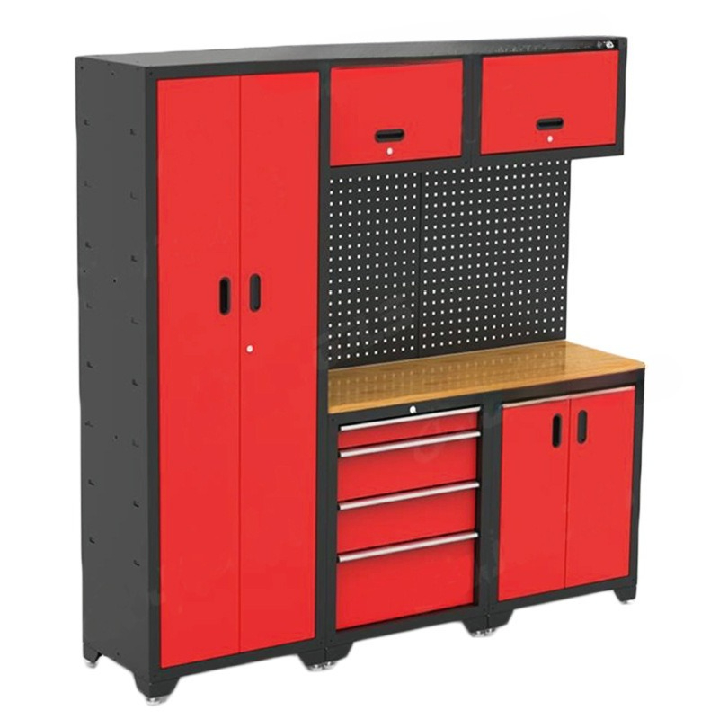 Workshop Tools Steam - Autoreparatiewerkstation Stoomcombinatie gereedschapskast Multifunctionele onderhoudswerkbank IJzeren
