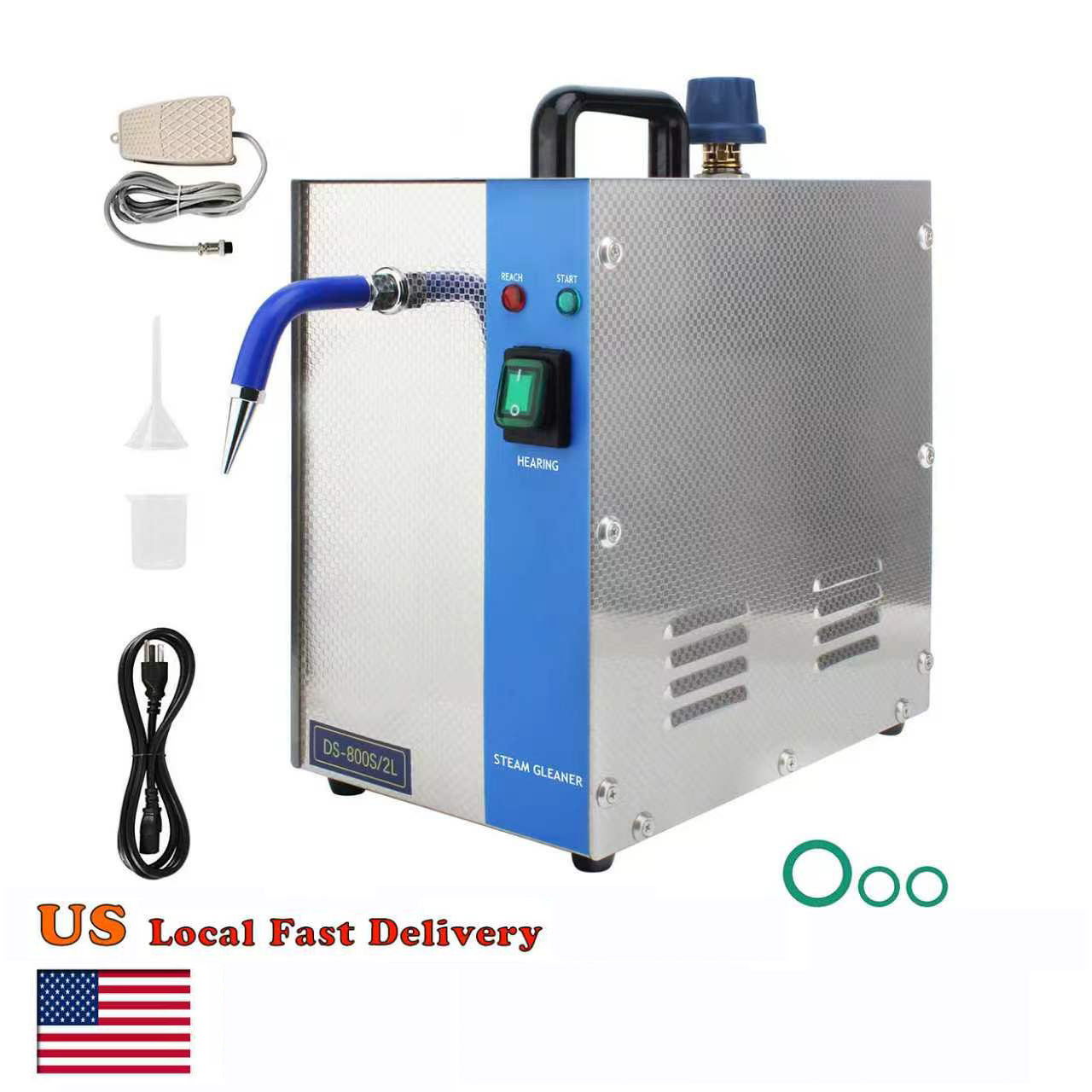 Workshop Tools Steam - 1300W Sieraden Stoomreiniger 2L RVS Reinigingsmachine