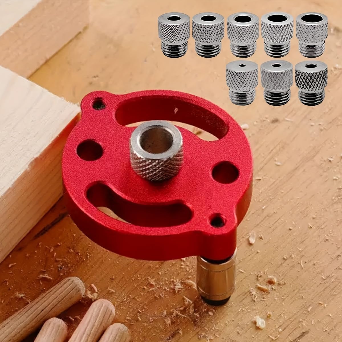Pocket Hole Jig - Zelfcentrerende plugmal, zelfcentrerende plugmal Handheld boorgeleider