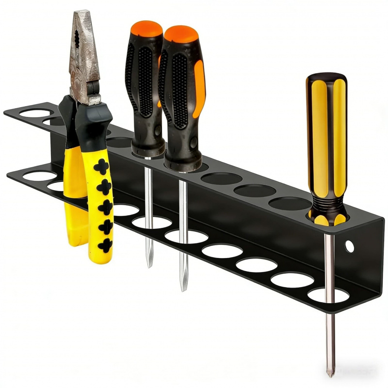 Workshop Tools Uses - 14-delige wandmontage anti-roest gereedschapsopbergplank voor thuis