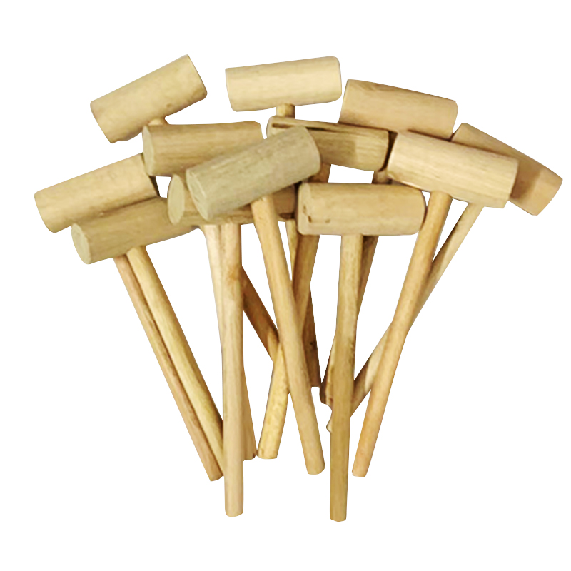 Mallet Wood Carving - Mini Houten Hamer Kinderballen Speelgoed Pounder