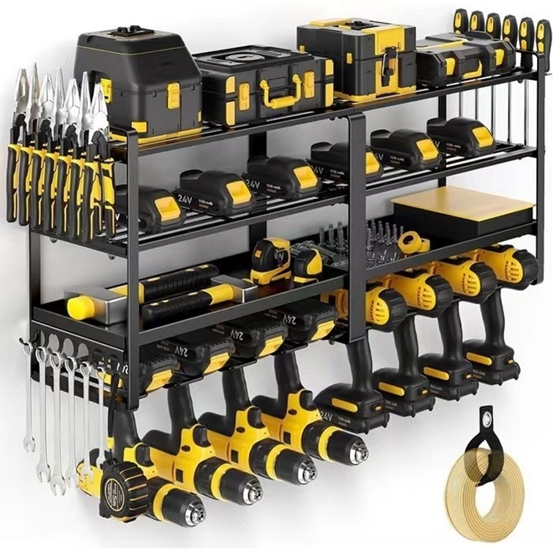 Workshop Electric Tools - Wandmontage gereedschapsorganizer voor handgereedschap, zwevende gereedschapskast,