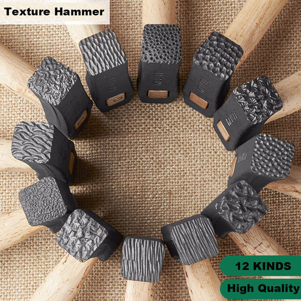 Mallet Wood Carving - Sieraden Gereedschap Textuurhamer met houten handvat