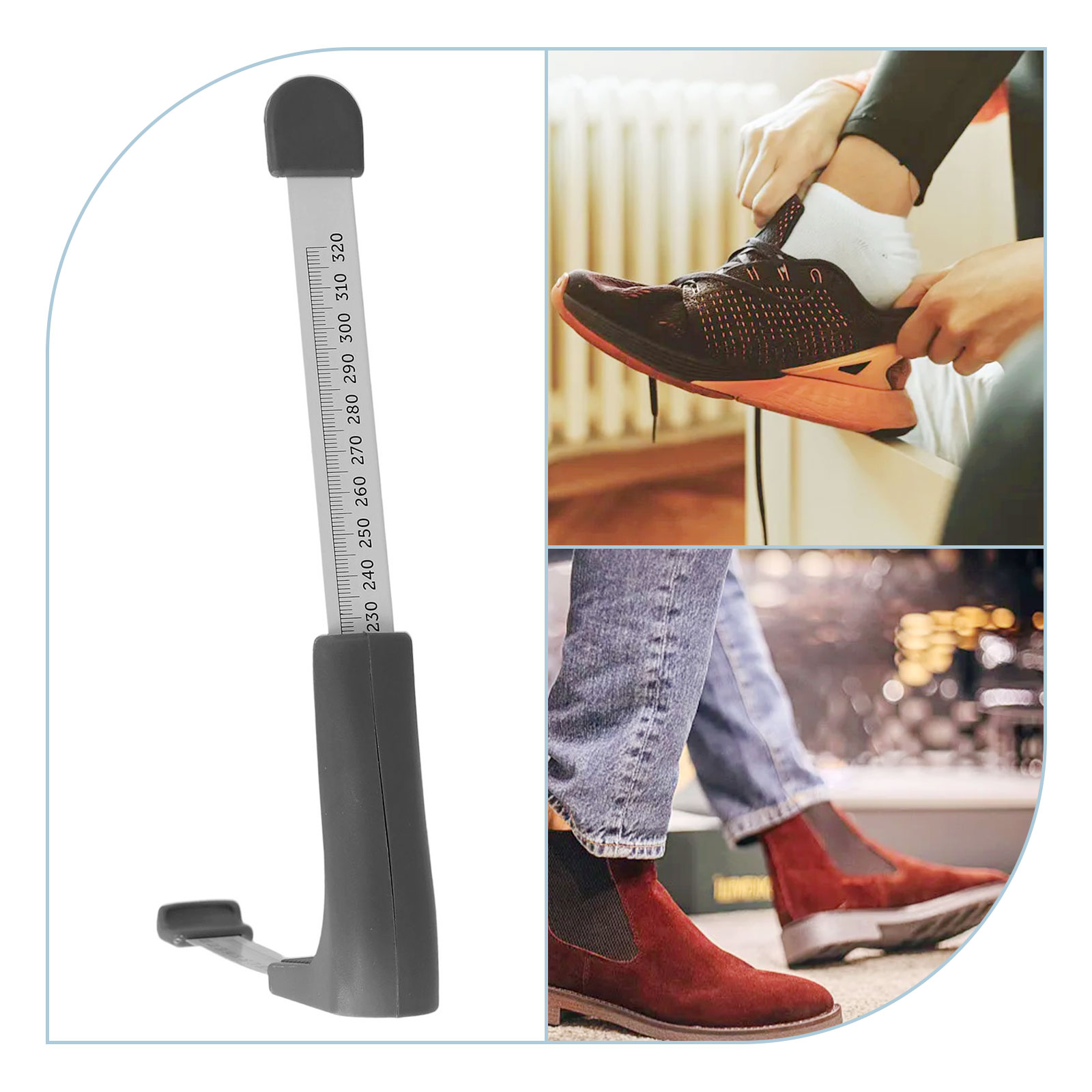 Voetmeetliniaal 110-320mm Stal - Workshop Layout Tools recensie en prijs