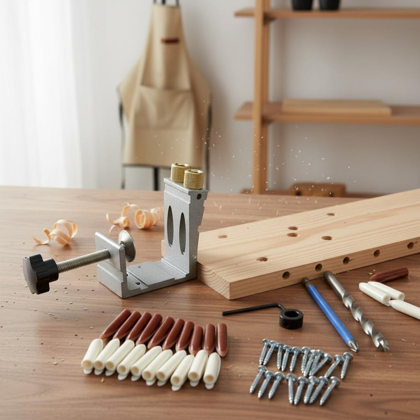 47-delige hoekige gatboorjig v - Pocket Hole Jig recensie en prijs