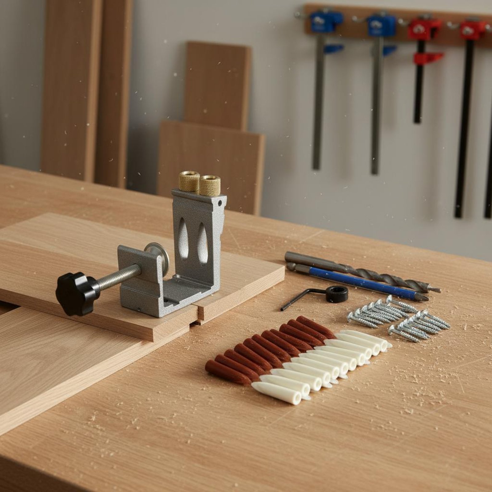 47-delige hoekige gatboorjig v - Pocket Hole Jig recensie en prijs