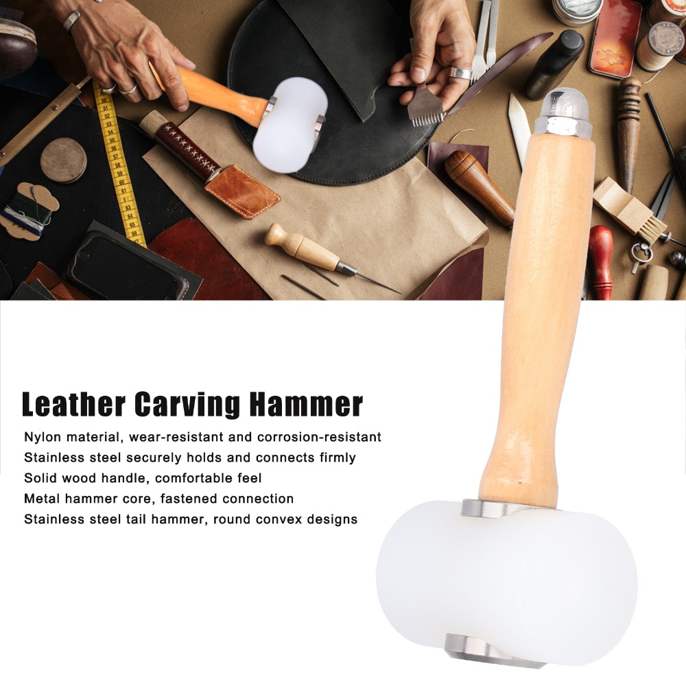 Lengte 19 cm Lederen snijhamer - Mallet Wood Carving recensie en prijs