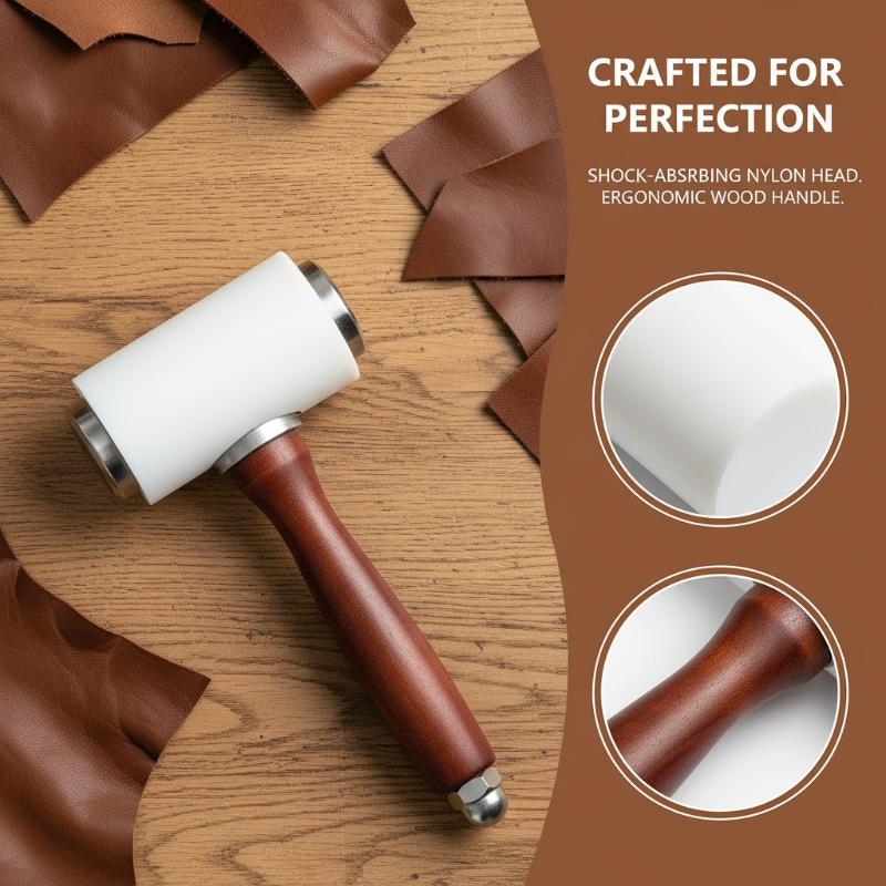 1PC Lederen snijhamer Leatherc - Mallet Wood Carving recensie en prijs