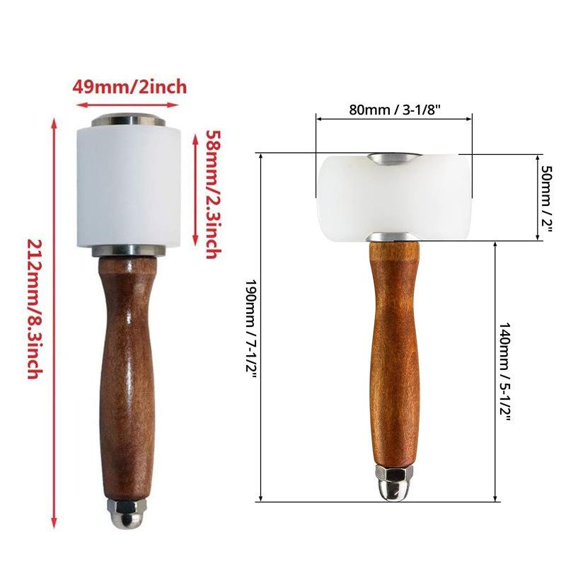 1PC Lederen snijhamer Leatherc - Mallet Wood Carving recensie en prijs