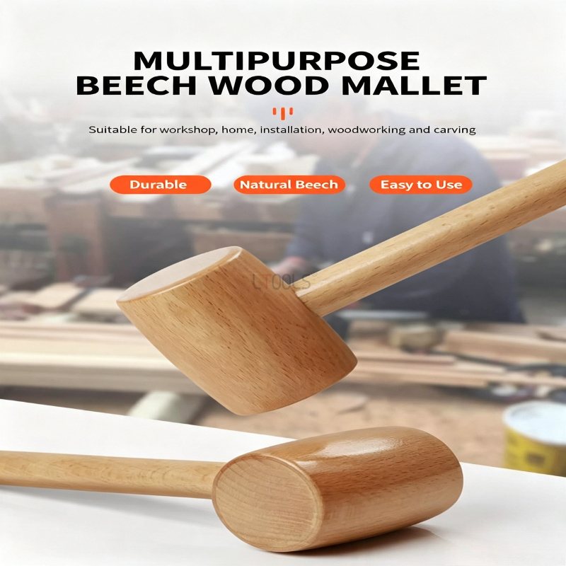 Massief houten hamer, mini hou - Mallet Wood Carving recensie en prijs